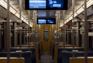 Munich subway train interior