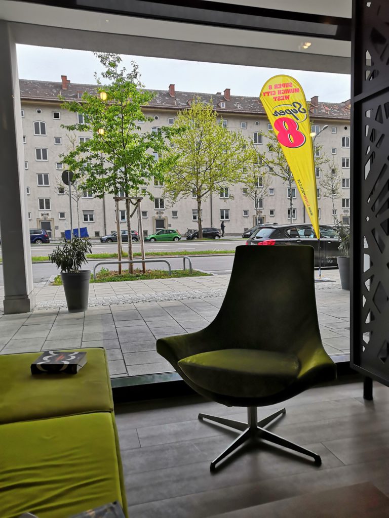 View from the lobby of Super 8 Munich West